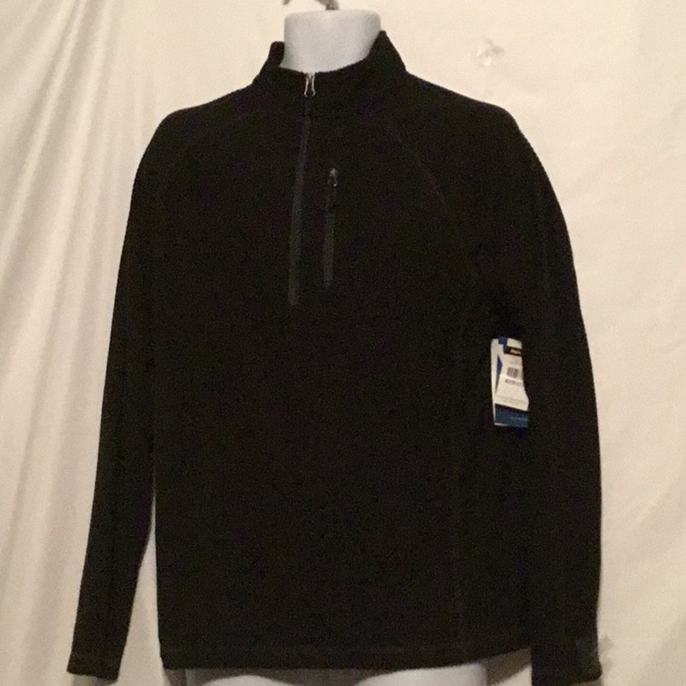 WHITE SIERRA MEN BLACK MOCK-NECK SWEATER SZ M